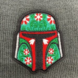 Star Wars Boba Fett face patch beanie